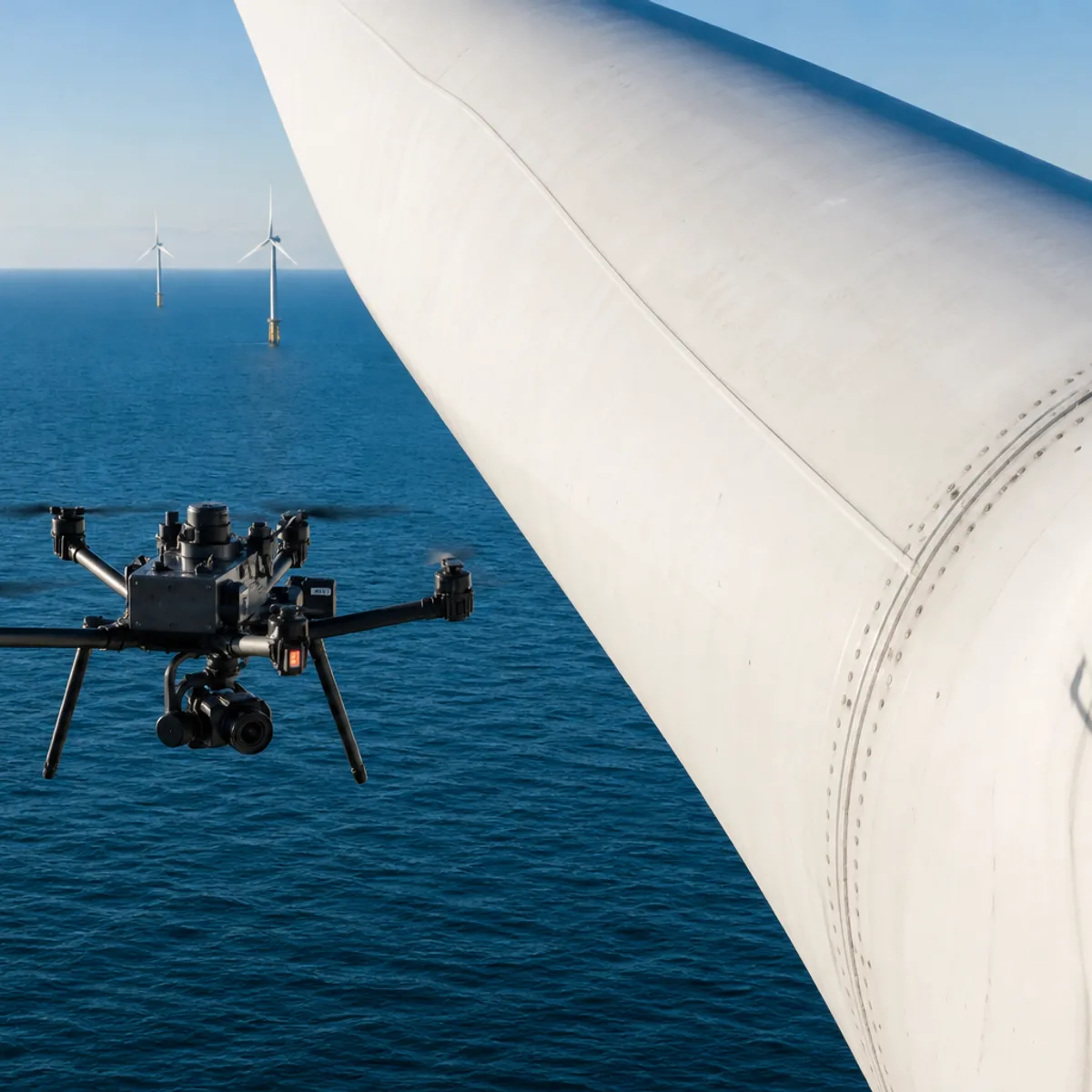 Wind Turbine Blade Close Capture